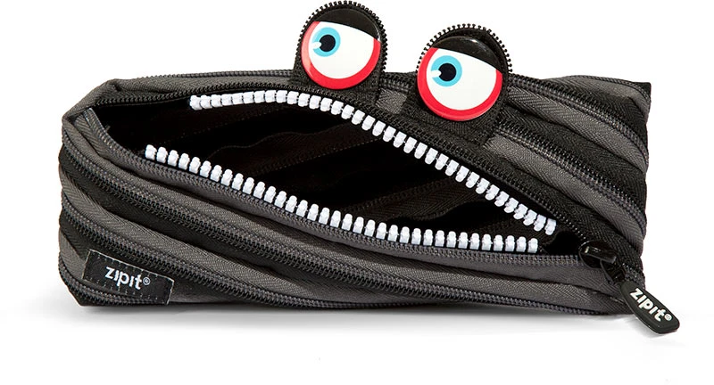 Penalas-pieštukinė ZIPIT Wildlings Pouch, ZTM-WD-BG, Juoda