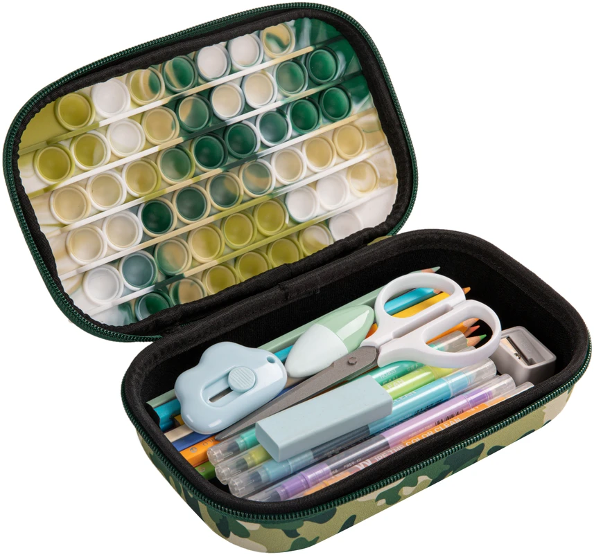 Penalas ZIPIT ZIP & POP Storage Box, kariškas