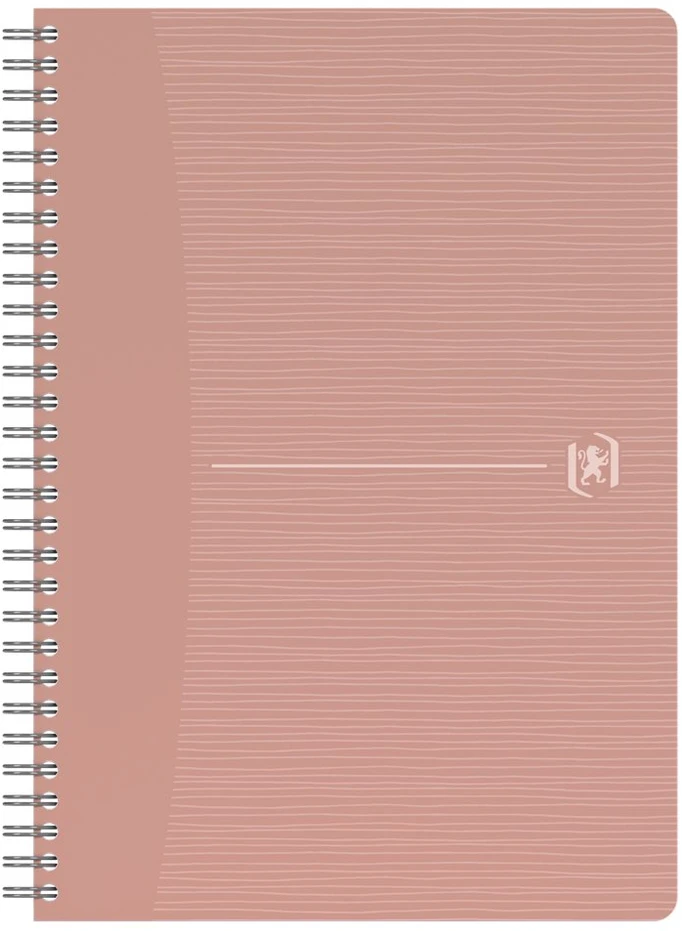 Perdirbtas sąsiuvinis su spirale OXFORD Rec’Up, A5, 90 lapų, 90 gsm, langeliais