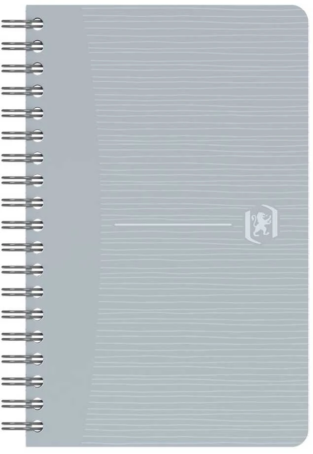 Perdirbtas sąsiuvinis su spirale OXFORD Rec’Up, 9x14 cm, 90 lapų, 90 gsm, langeliais