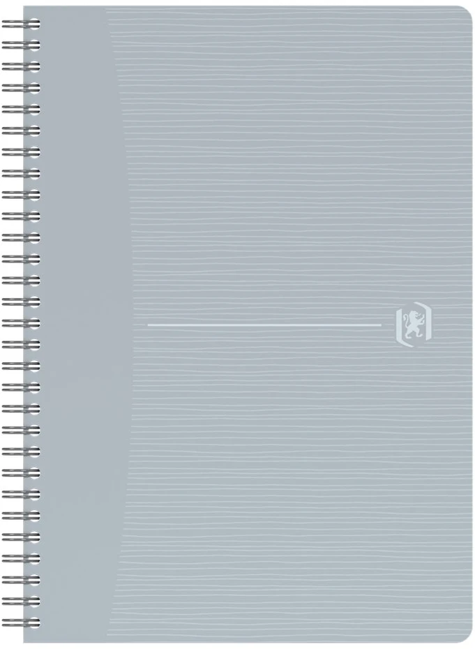 Perdirbtas sąsiuvinis su spirale OXFORD Rec’Up, A5, 90 lapų, 90 gsm, langeliais
