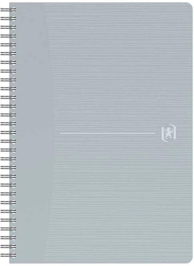 Perdirbtas sąsiuvinis su spirale OXFORD Rec’Up, A5, 90 lapų, 90 gsm, linijomis