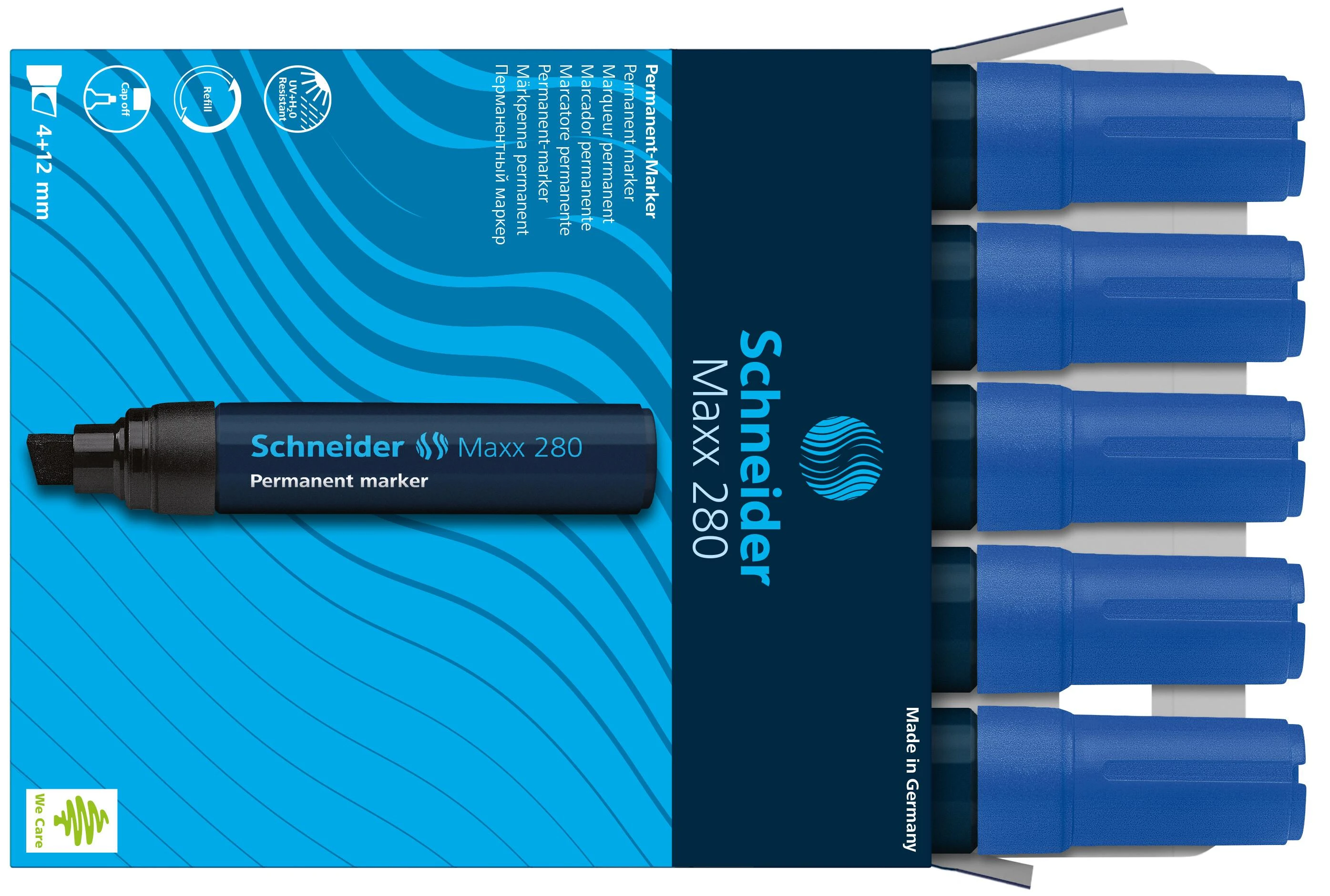 Permanentinis žymeklis SCHNEIDER MAXX 280, mėlyna
