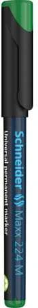 Schneder Žymeklis permanentinis Schneider Maxx 224 M, 1.0 mm, OHP, apvali galvutė, žalias 1213-037
