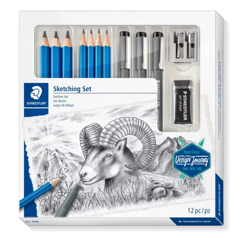 Staedtler piešimo rinkinys su priedais