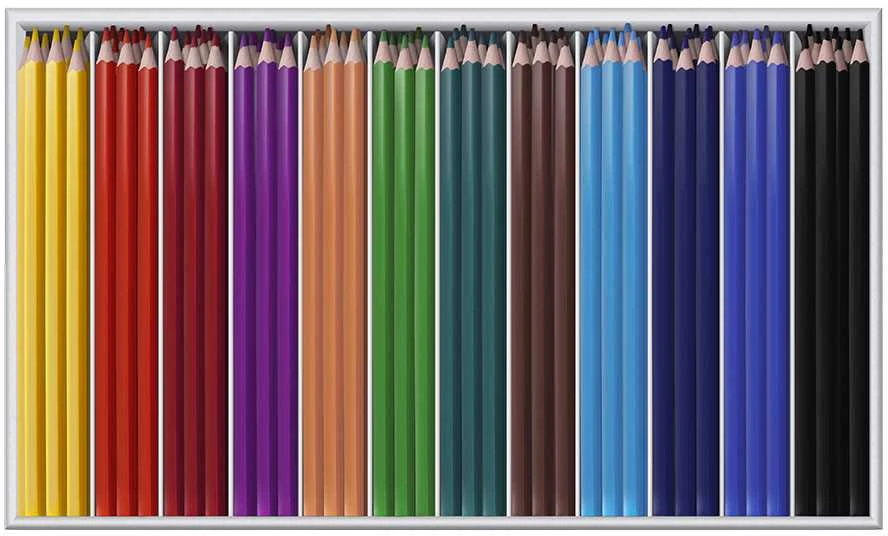 Pieštukai JOVI Schoolpack, 144 vnt., šešiakampiai
