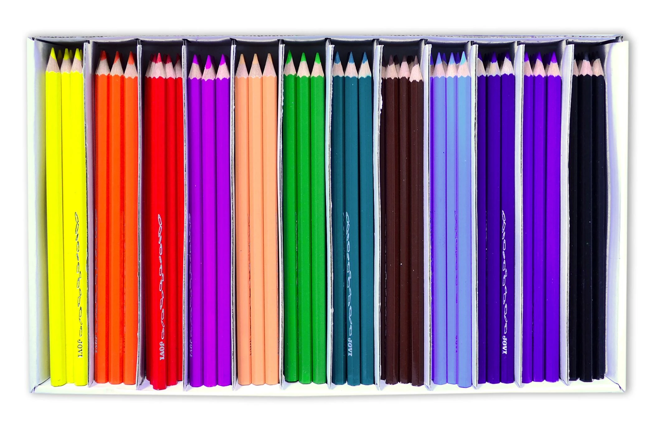 Pieštukai JOVI Schoolpack, 144 vnt., šešiakampiai