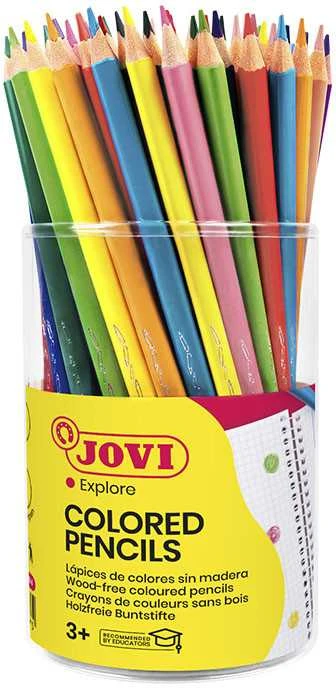 Pieštukai JOVI Tube, 84 vnt., tribriauniai