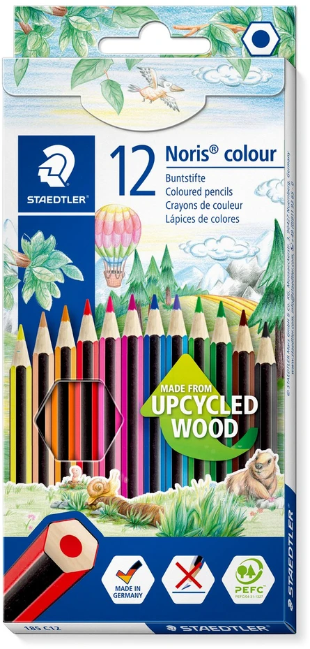 Pieštukai spalvoti STAEDTLER Noris, 12 spalvų