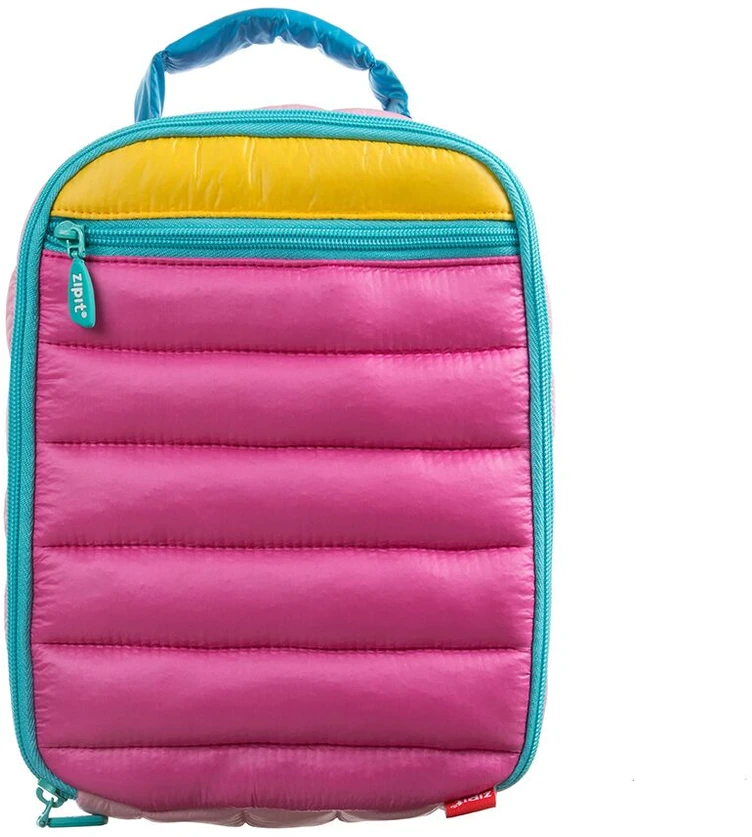 Pietų dėžutė + pakelis ledo, ZIPIT, Puffer Lunch Bag, LB-P1, Rožinės spalvos