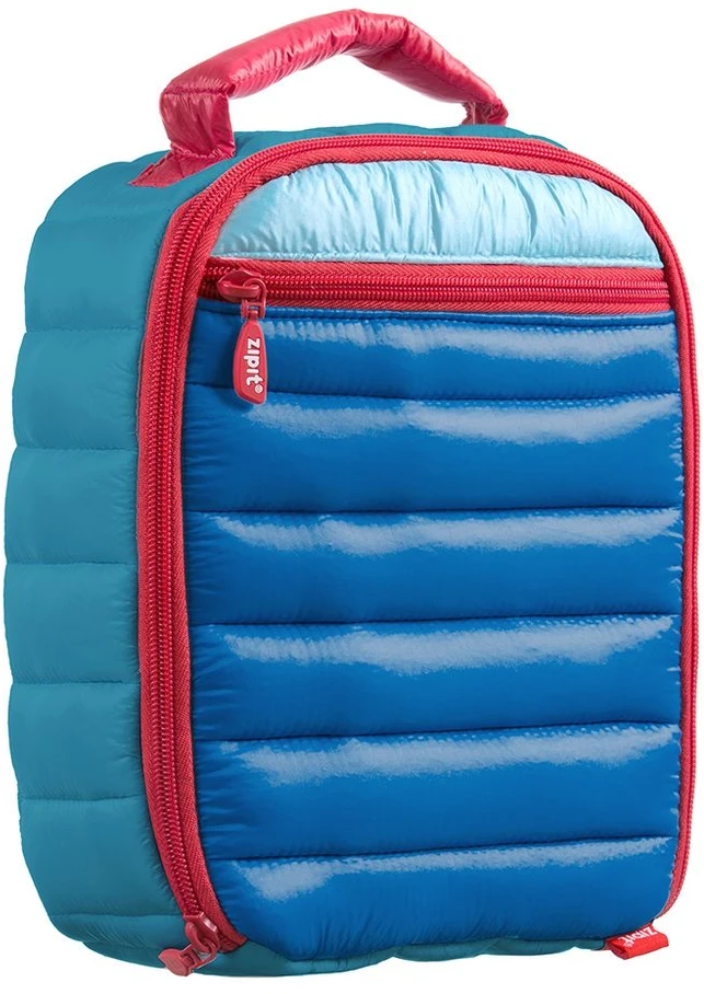 Pietų dėžutė + pakelis ledo, ZIPIT, Puffer Lunch Bag, LB-P4, Mėlynos spalvos