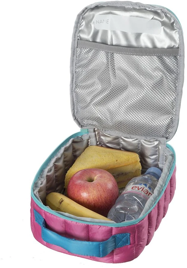 Pietų dėžutė + pakelis ledo, ZIPIT, Puffer Lunch Bag, LB-P1, Rožinės spalvos