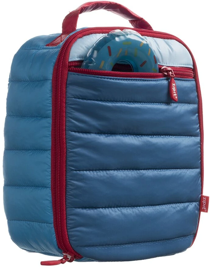 Pietų dėžutė + pakelis ledo, ZIPIT, Puffer Lunch Bag, LB-P4, Mėlynos spalvos