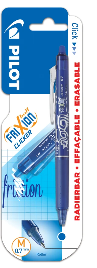 Pilot Pen Automatinis tušinukas Frixion Clicker 0,7 mm, mėlynos spalvos