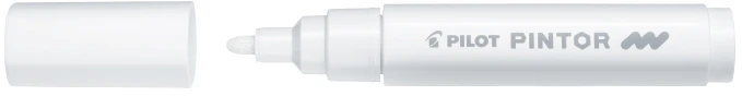 Pilot Pen Permanentinis žymeklis Pultas PINTOR 1.4 mm, apvali galvutė, balta sp.