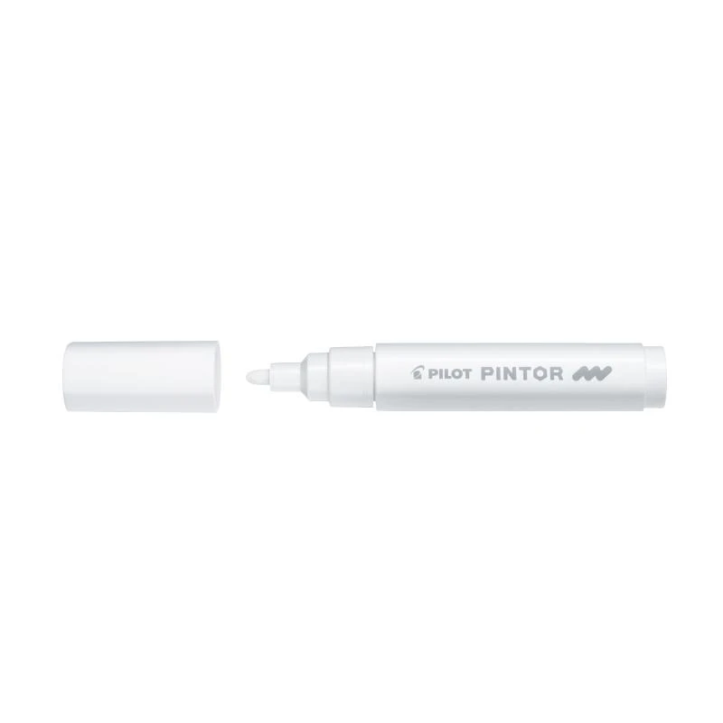 Pilot Pen Permanentinis žymeklis Pultas PINTOR 1.4 mm, apvali galvutė, balta sp.