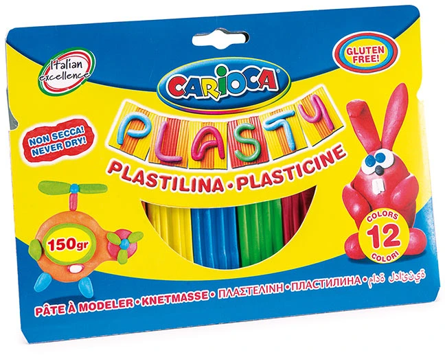Plastilinas CARIOCA, 12 spalvų x 12,5 g