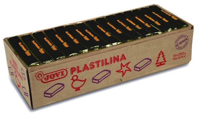 Plastilinas JOVI, 350g. JUODA