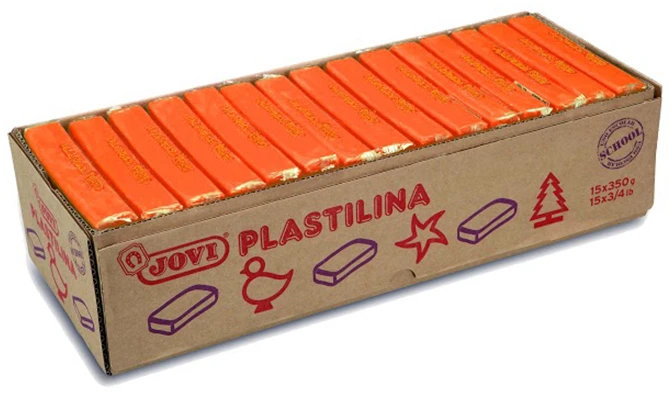 Plastilinas JOVI, 350g. ORANŽINIS
