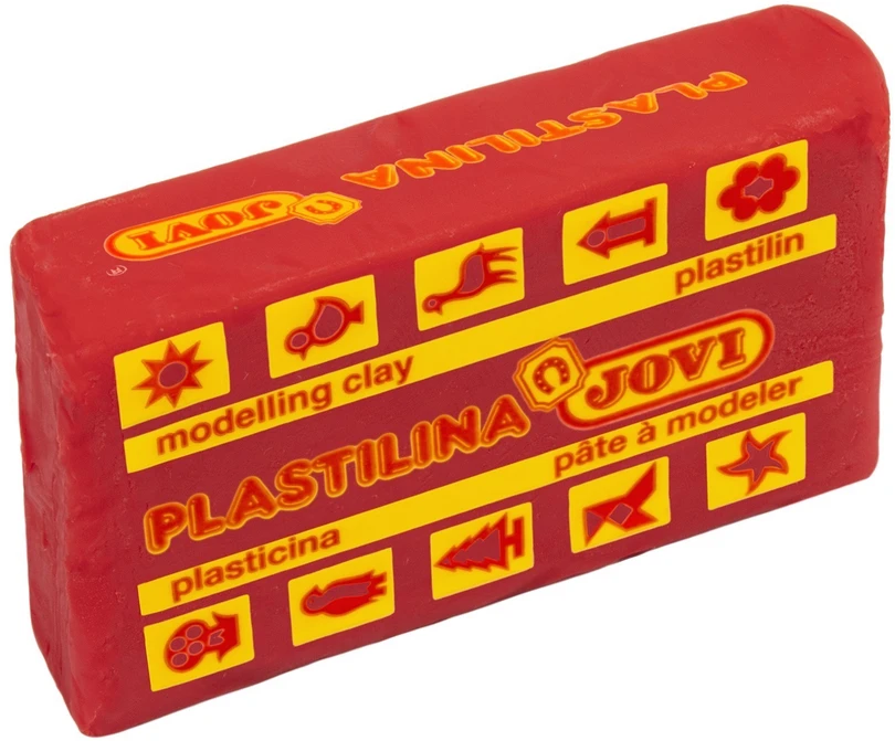 Plastilinas JOVI, 350g. RAUDONA