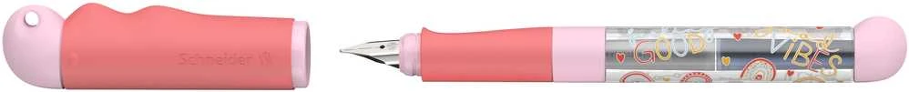 Plunksnakotis SCHNEIDER BASE KID, rožinės spalvos, kairiarankiams