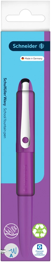 Plunksnakotis SCHNEIDER Wavy A, violetinis korp.