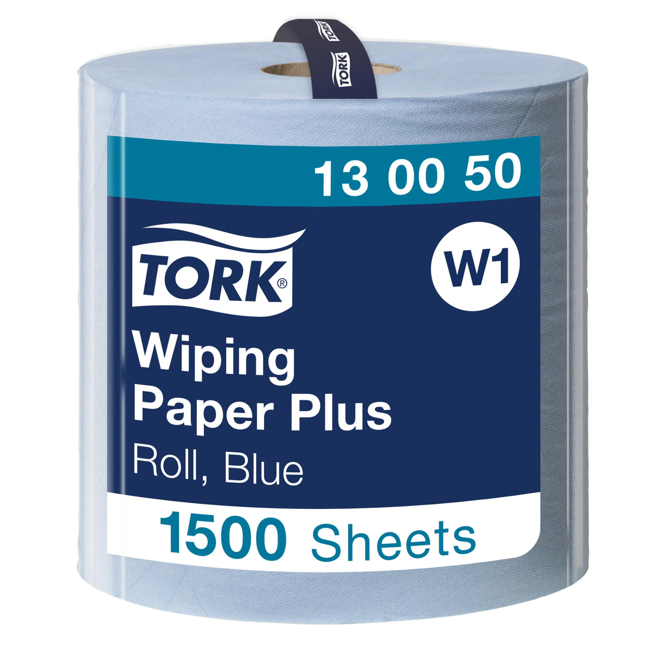 Pramoninis popierius TORK Advanced 420 W1, 130050, 2 sl, 1500 l., 36.9 cm x 510 m, mėlynos spalvos