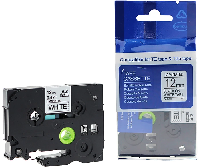 Brother TZ-231 kasečių komplektas su pakuote