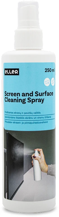 Purškiamas ekranų ir paviršių valiklis ELLER, 250 ml