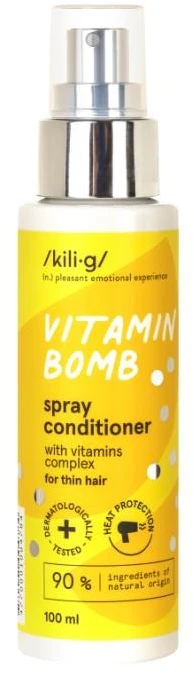 Purškiamas plaukų kondicionierius KILIG Vitamin Bomb, stiprinantis su vitaminų kompleksu, 100 ml