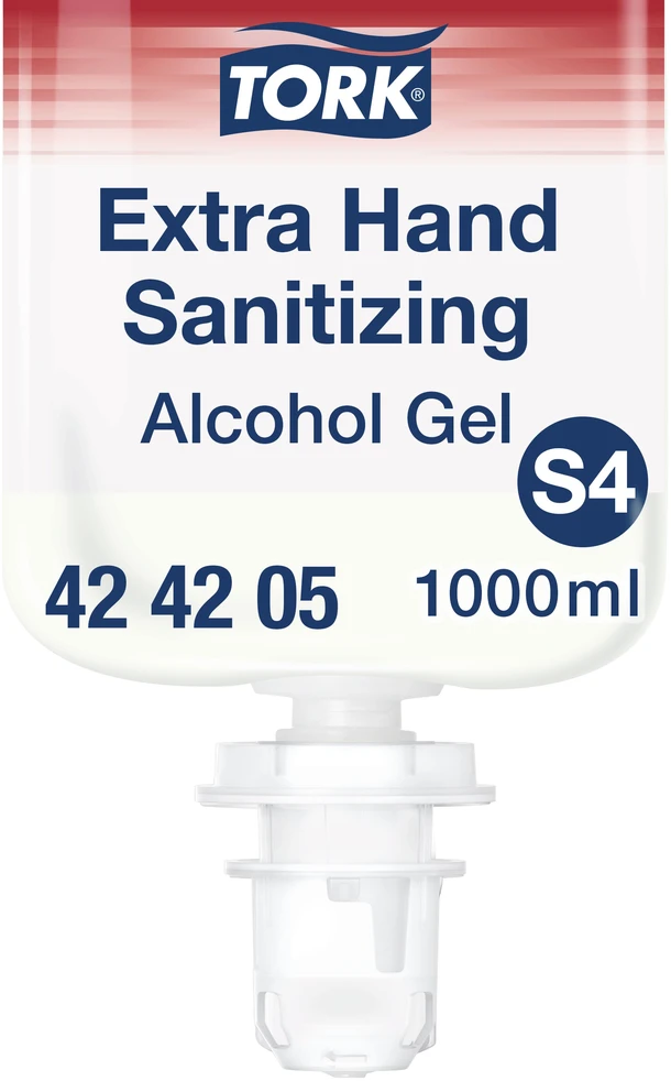 Alkoholinis gelinis rankų dezinfekantas Tork Extra (424205) S4, 1l