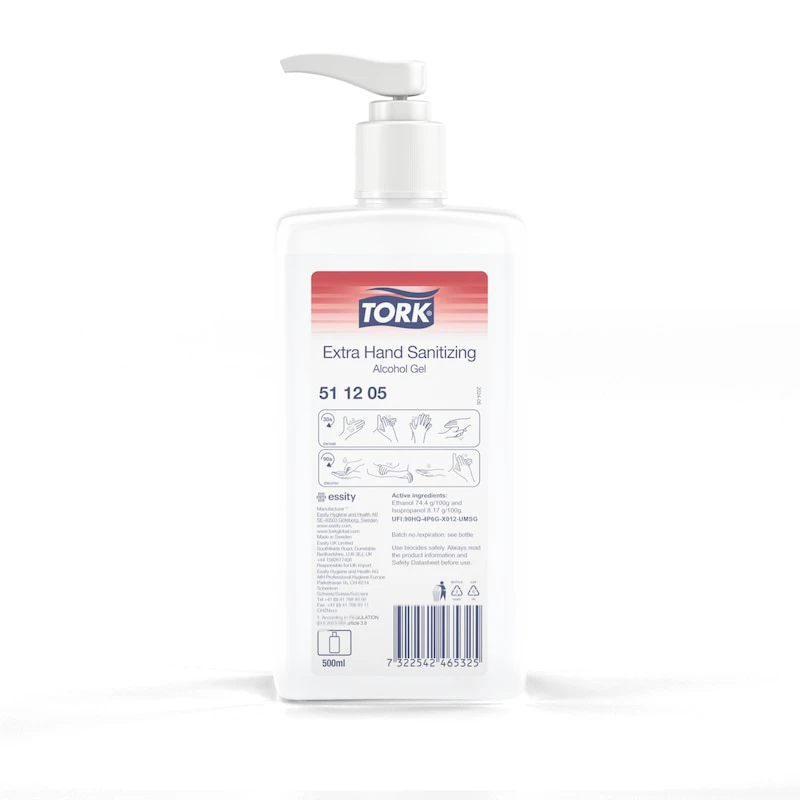 Gelinis rankų dezinfekantas Tork Extra, (511205), 500ml