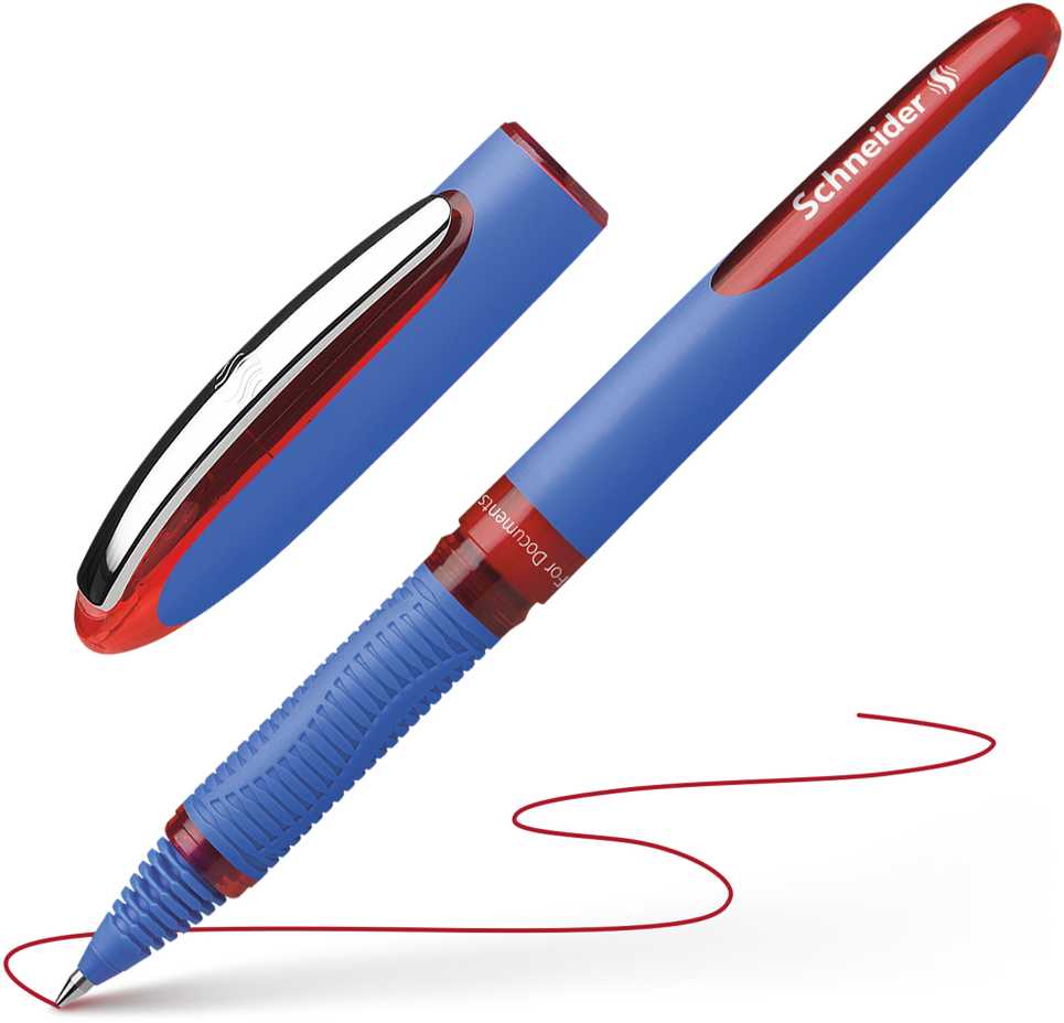 Rašiklis SCHNEIDER ONE HYBRID C 0.3mm, raudona