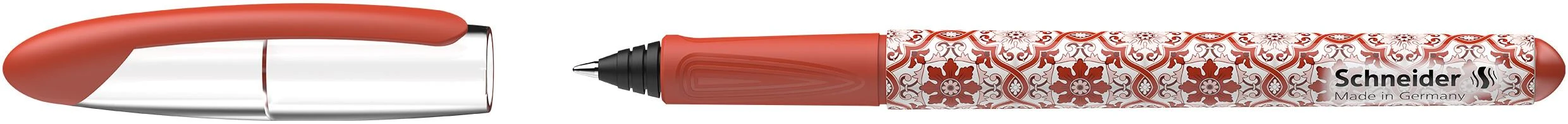 Schneder Rašiklis SCHNEIDER VOYAGE , 0,7mm, raudonos sp. korpusas, mėlynas rašalas (tinka ir kairiarankiams)