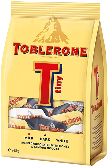 Saldainių rinkinys TOBLERONE Tiny, maišelyje, 248 g