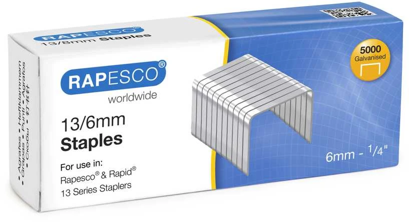 Sąsagėlės RAPESCO 13/6mm (dėž. 5000 vnt)