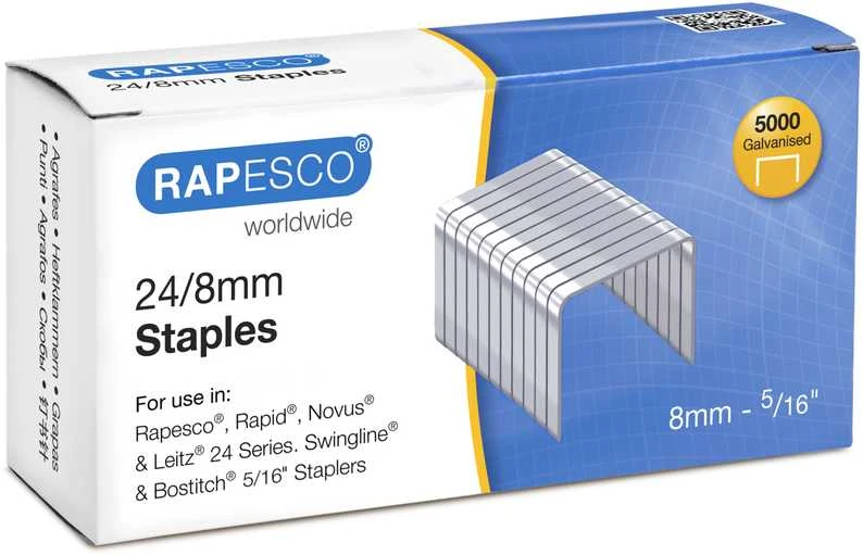 Sąsagėlės Rapesco 24/8mm (dėž. 5000 vnt.)