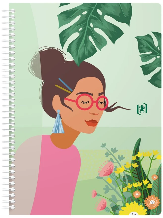 Sąsiuvinis su spirale OXFORD HORIZONS, B5, 60 lapų, 90 gsm, langeliais