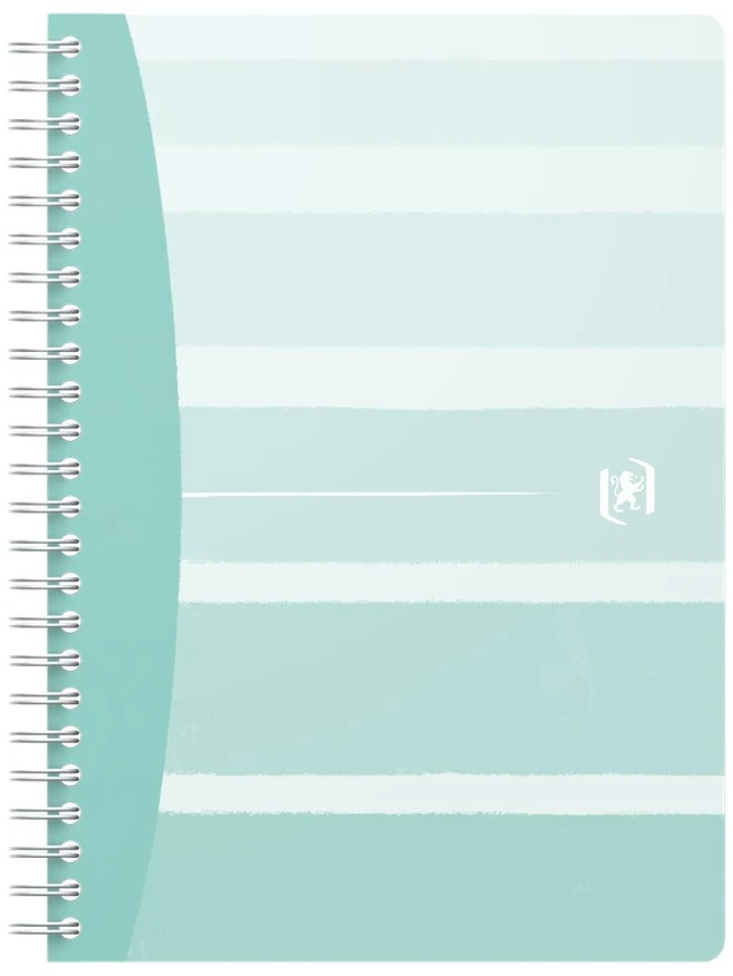 Sąsiuvinis su spirale OXFORD ICONIC, A5, 60 lapų, 90 gsm, langeliais