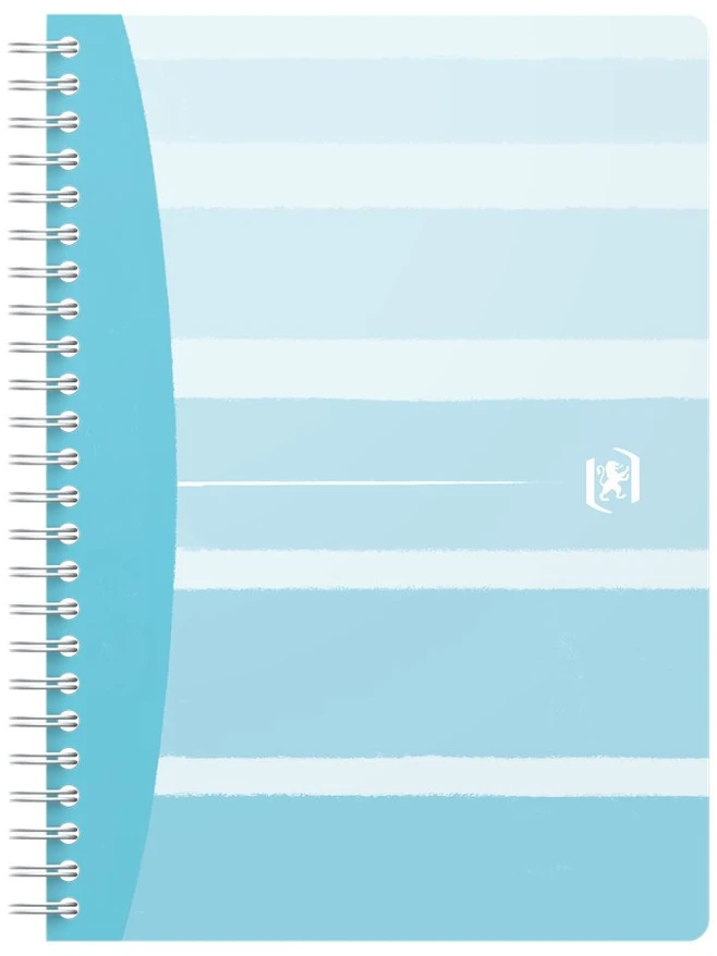 Sąsiuvinis su spirale OXFORD ICONIC, A5, 60 lapų, 90 gsm, langeliais