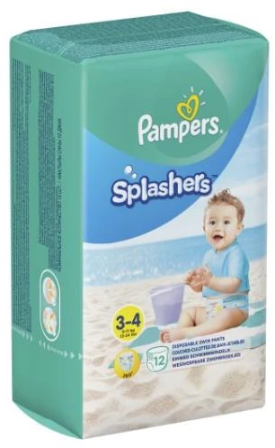 Sauskelnės-Kelnaitės PAMPERS Pants Splashers, 3 dydis 6 - 11 kg, 12 vnt.