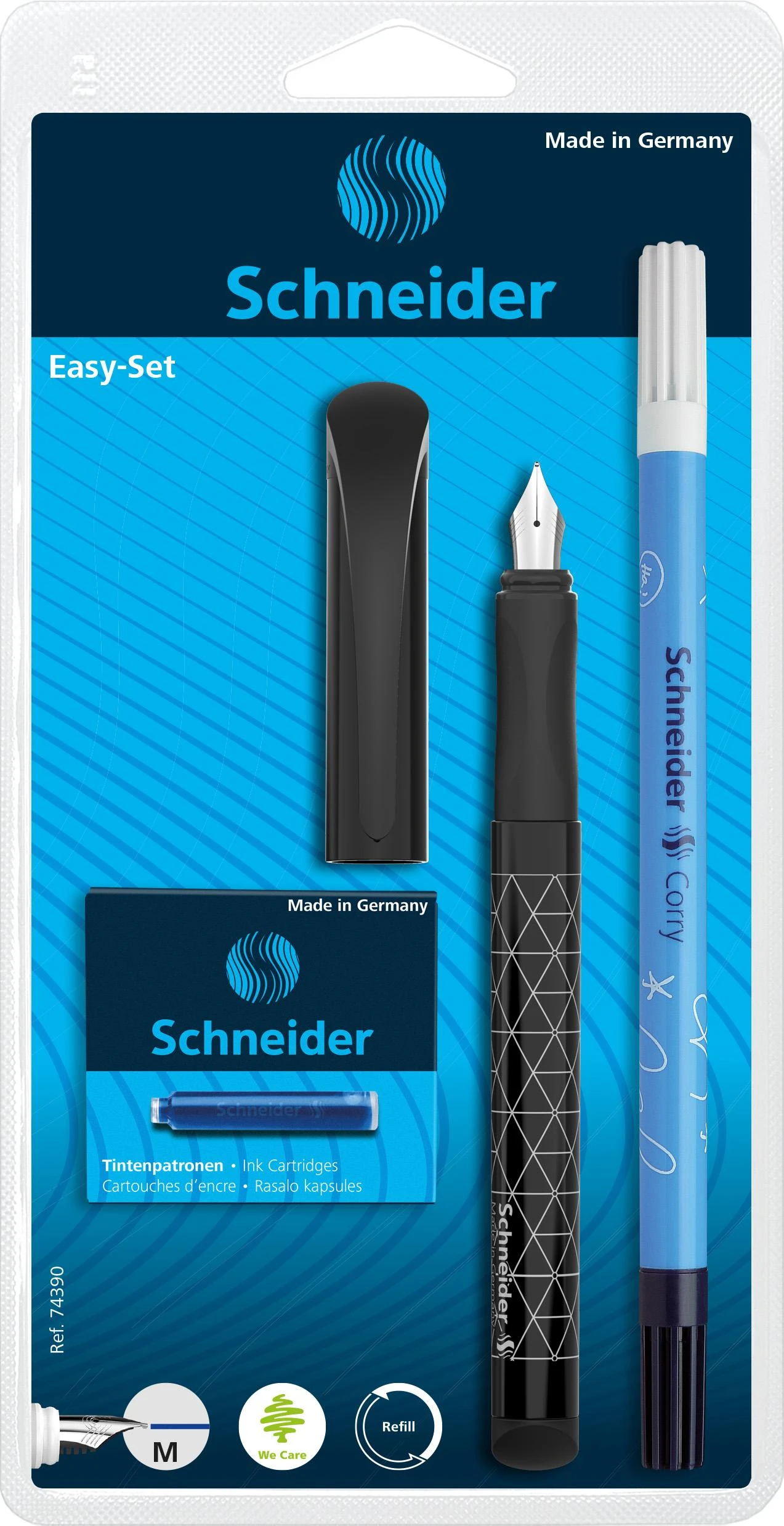 Schneder Schneider Plunksnakočių rinkinys Easy asorti Blister, įvairių spalvų