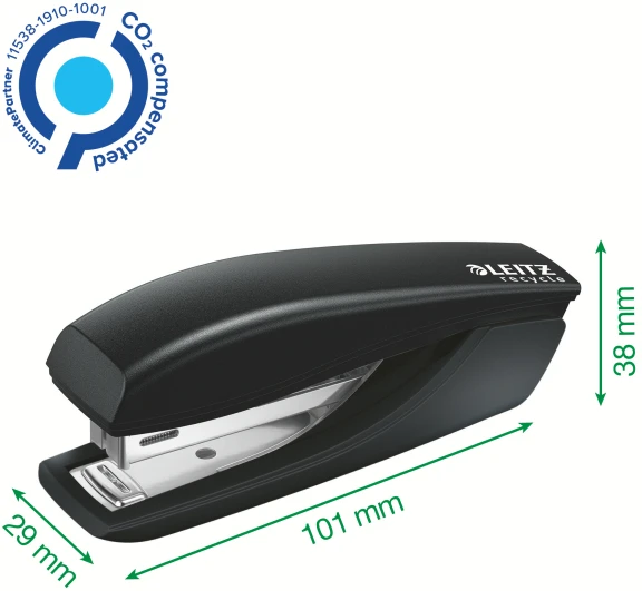 Segiklis Leitz Recycle Mini, sega iki 10 lapų, juodas