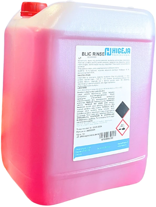 Hi Labs Indų skalavimo priemonė indaplovėms BLIC Rinse 10L