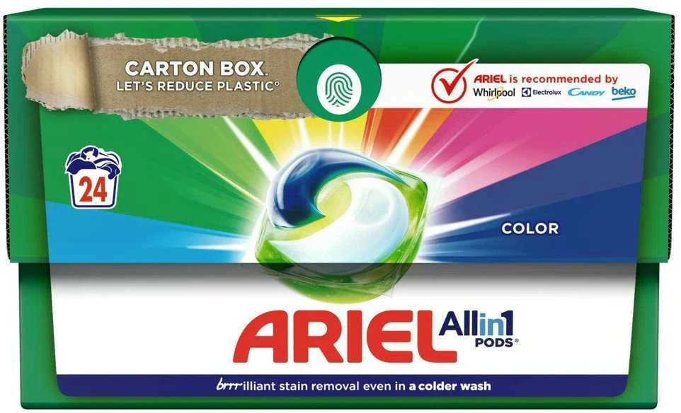 Skalbimo kapsulės Ariel Color, 24vnt