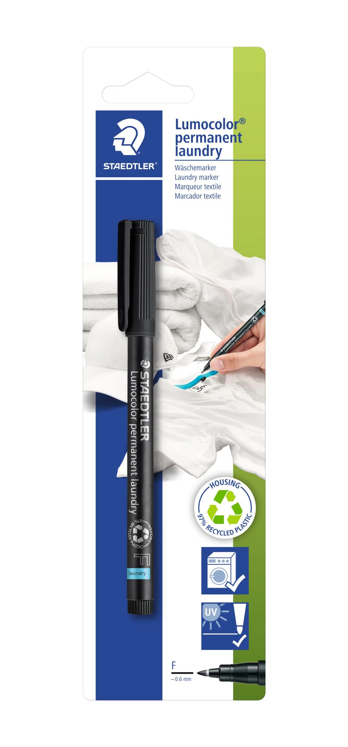 Audinių žymeklis STAEDTLER 0.6mm , juodos sp.