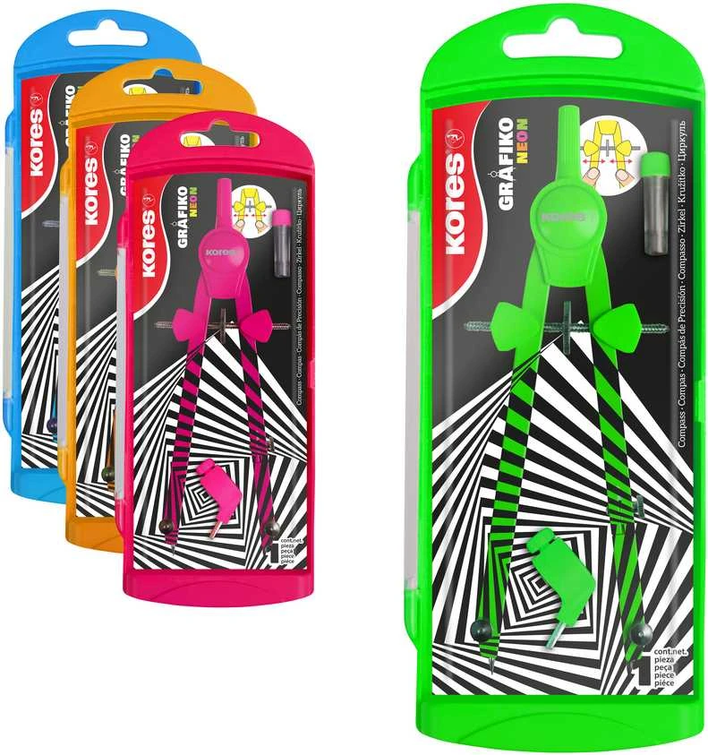 Skriestuvas KORES Grafiko Neon, su grafito dėžute