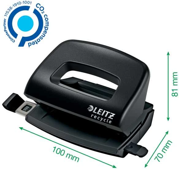 Skylmuša Leitz NeXXt Recycle Mini, 10 lapų, juoda