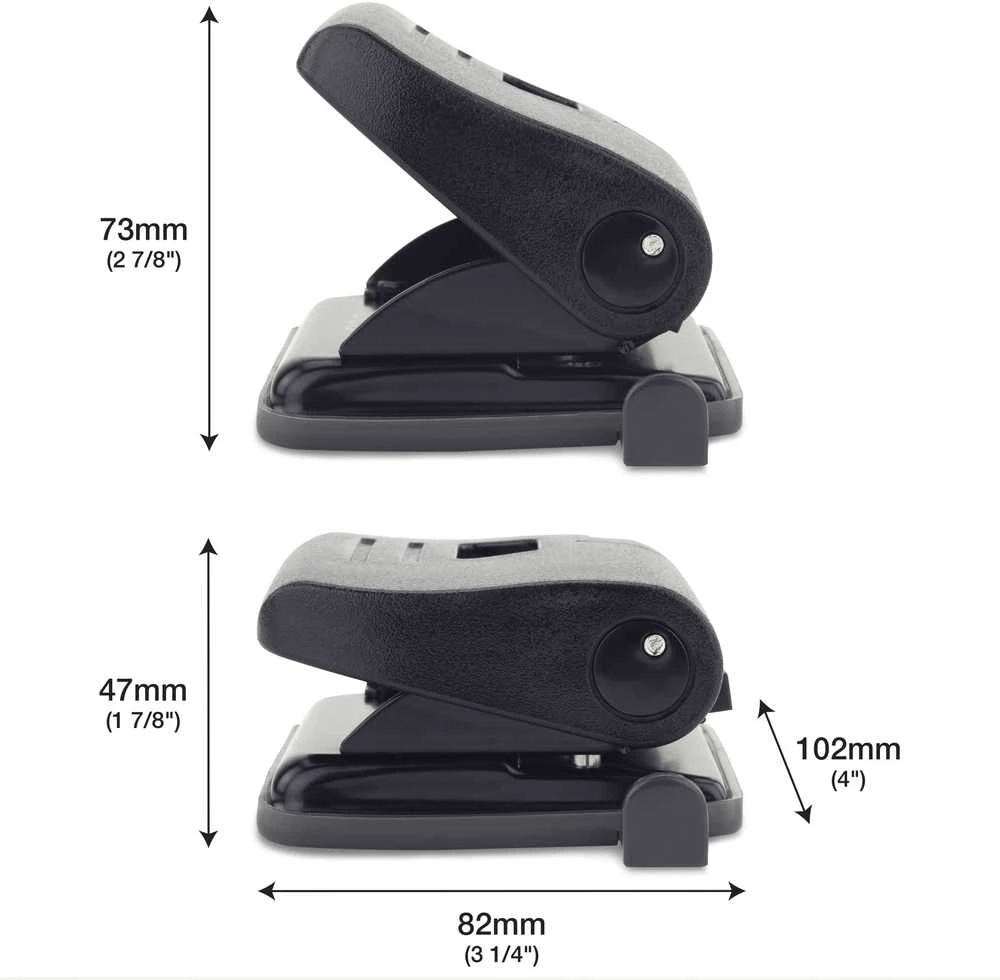 Skylmuša RAPESCO ECO Medium, 2 skylių, 22 lapų, juoda
