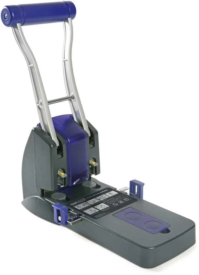 Skylmuša RAPESCO Eco P2200, 2 skylių, 150 lapų, juoda/violetinė